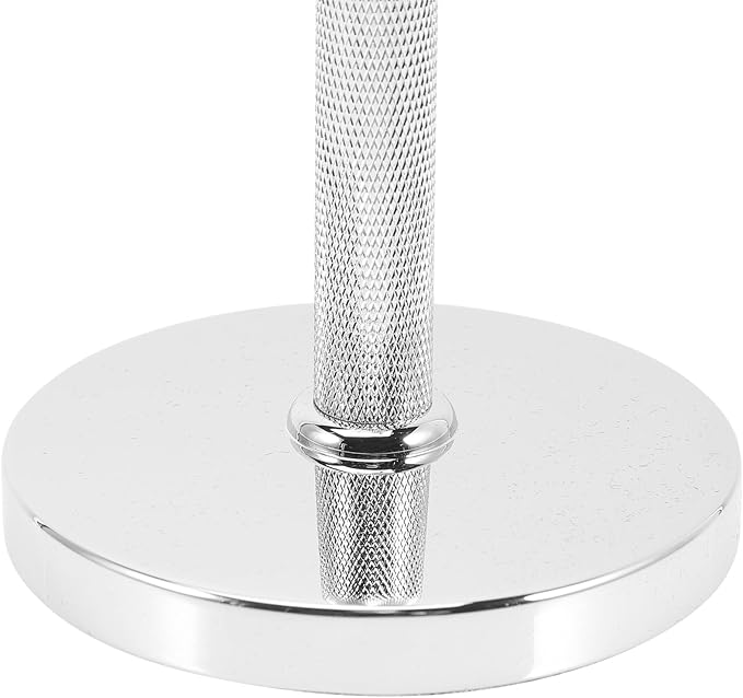 Aluminum Alloy Shaving Razor and Brush Stand Holder for Men 31mm Silver Metal Travel Shave Accessory Organizer Compatible with Safety Razors and Brushes
