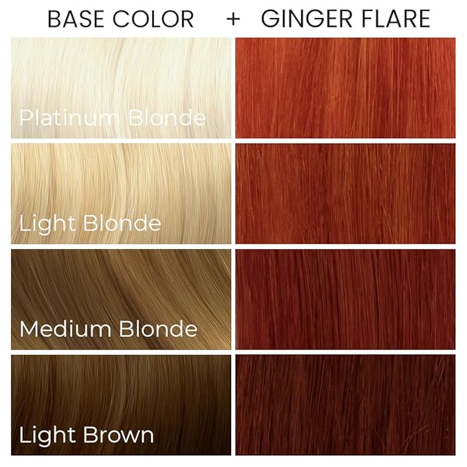 Arctic Fox Semi-Permanent Hair Dye, Vegan & Cruelty-Free, Ammonia-Free, Orange Ginger Flare, Long Lasting, Conditioning, For All Hair Types, 8 Fl Oz (Pack of 2)
