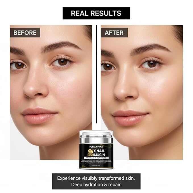 92% Snail Secretion Filtrate Snail Mucin Cream-Serum Hybrid Deep Repair & Hydration for Sensitive,Dry & Oily Skin Lightweight Snail Mucin Cream Serum,deep repair snail cream skin regeneration cream