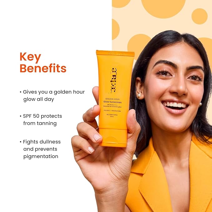 Generic Vitamin C SPF 50 Sunscreen with PA++++ & Niacinamide | Lightweight | Fast Absorbing | UVA and UVB Filters | No White Cast | Non-Greasy | For Men & Women | All Skin Types | 50 Ml