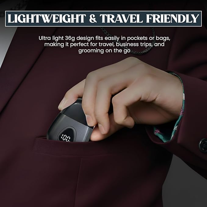 Nose Hair Trimmer for Men Women - Electric Nose Hair Clipper with Replaceable Stainless Steel Blade, Powerful Motor, Wet/Dry Use, Portable USB Rechargeable Design | Gray
