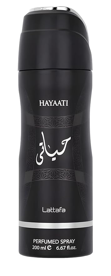 Lattafa Hayaati Perfumed Deodorant Spray for Unisex, 6.7 Ounce / 200 ml
