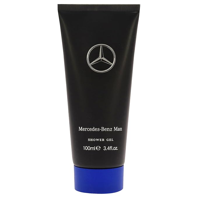 Mercedes-Benz Man - Shower Gel Body Wash - Mens Body Wash - Pear, Cedar, Oakmoss Fragrances - Moisturizing Body Wash - Mens Body Soap - 3.4 oz