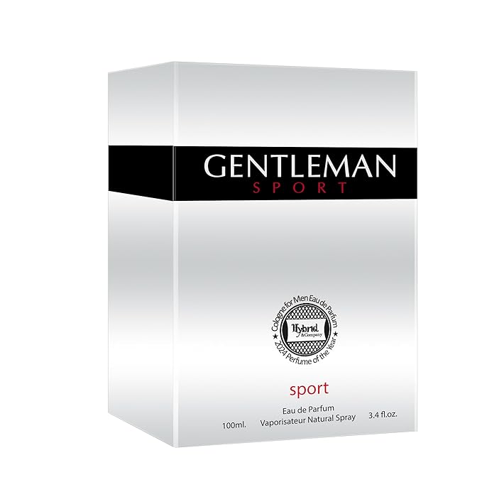 Hybrid & Company Gentleman Sport Eau De Parfum For Men Vaporisateur Natural Spray 3.4 Fl Oz