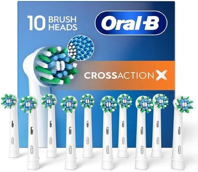 Oral-B Cross Action Electric Toothbrush Replacement Brush Heads, 10 ct.