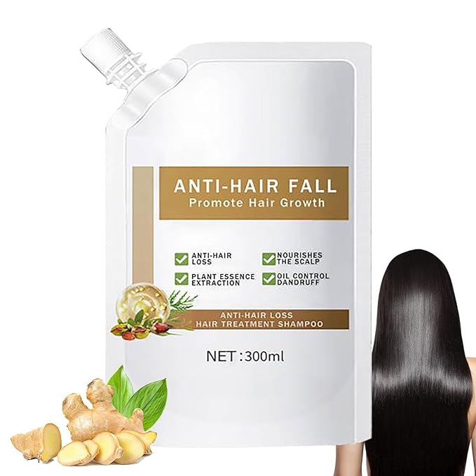 Anti-Hair Fall Hair Loss Shampoo 300ml/10.58 oz, Anti-Hair Fall Promote Hair Growth, Rich in Various Plant Extracts for Women Treatment, Volumizing and Moisturizing, All Types