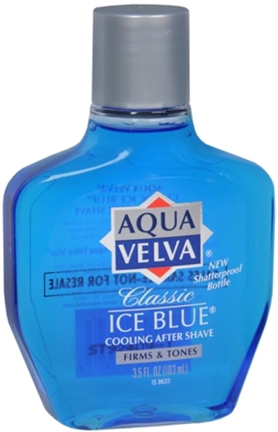 Aqua Velva Classic Ice Blue Cooling After Shave 3.50 Ounces Each