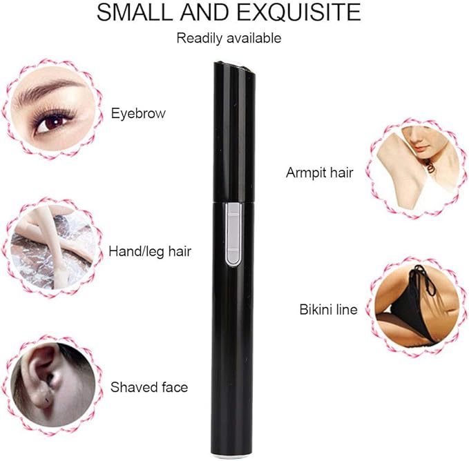 HURRISE Mini Hair Clipper, Detail Trimmer for Nose, Nose Hair Trimmer Electric Hair Armpit Nose Trimmer Shaver Hair Cutting Machine for Women Men Hair Remover