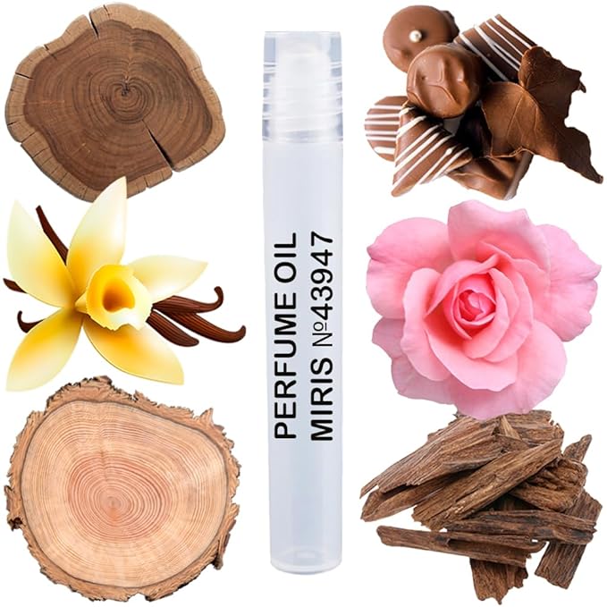 MIRIS No. 43947, Inspired by Oud Bouquet, Long-Lasting Unisex Perfume Oil for Women & Men Roll-On, Rollerball 0.34 Fl Oz / 10 ml