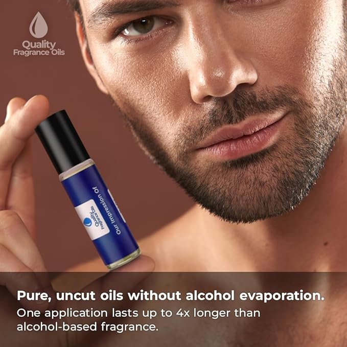 Quality Fragrance Oils' Tuscan Leather Impression #112 | Long-Lasting Perfume Oil, Alcohol-Free, Strong Scent, 10ml Roll-On | Affordable Alternative to Designer Fragrances
