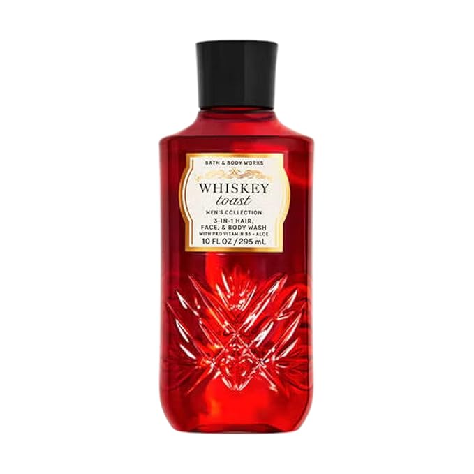 Bath and Body Works Whiskey Toast For Men 3-in-1 Hair, Face & Body Wash 10 oz - Full Size (Whiskey Toast)