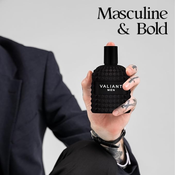 Valiant Men Cologne Fresh Scent Eau De Toilette Spray Long-Lasting Fresh Fragrance with Jasmine & Vanilla Bourbon,Perfume Gift for Men