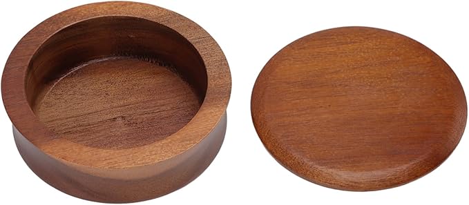 TOPINCN Men Wooden Shaving Brush Bowl Cup Foam Bowl Tool Mug Shaving Bowl Maple Wooden Scrub Bowl Serve Bowl Shaver Serving Bowl Chimney Brushes