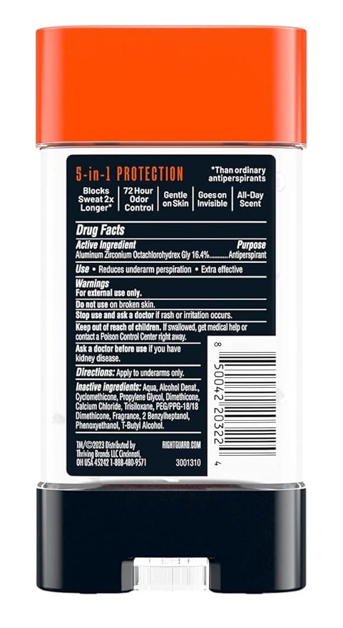 Right Guard Xtreme Defense Arctic Refresh Gel 4 Ounce Men