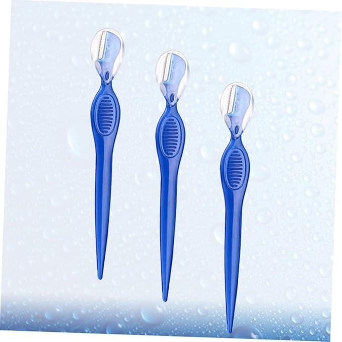 3pcs Stainless Steel Eyebrow Razors Trimmer Shaper Makeup Tools for Eyebrows Facial Hair Women Girls Ladies