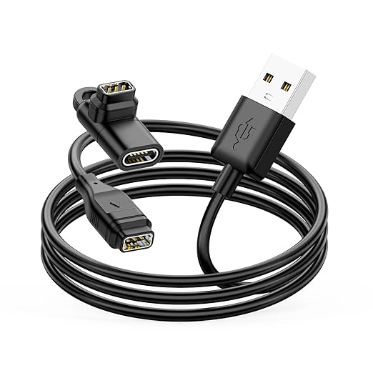 USB Charging Cable for COROS Pace 2/3/vertix/vertix 2/Apex Pro/APEX 2/2 Pro; USB Adapter with Type C Converter