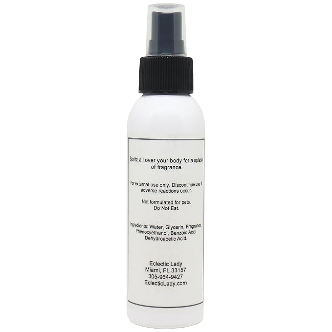 Eclectic Lady Watermelon Body Spray, 4 ounces, Body Mist for Women with Clean, Light & Gentle Fragrance, Cologne with Soft, Subtle Aroma For Daily Use