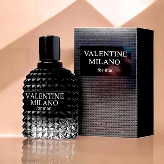 VALENTINE MILANO and SG FOR MEN Cologne for Men Combo Pack Eau de Partum Fragrance for Men 3.4oz/100ml, Natural Spray, Long Lasting (2-Pack) Plus 2 Refillable 5ml Travel Spray