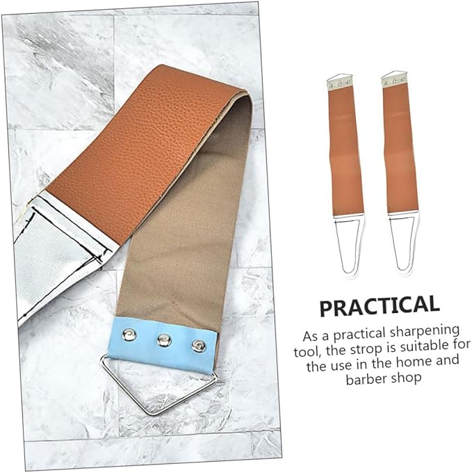 2pcs Razor Grinding Cloth Stand for Razor Straight Sharpener Hair Clipper Blade Sharpener Random Color