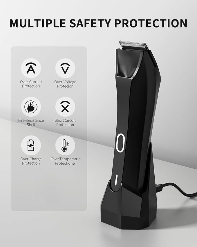 Charging Dock Replacement for Manscaped 4.0 Wireless Charging Stand Base, Charging Dock for Manscaped The Lawn Mower 4.0 Electric Groin Hair Trimmer Charger with 4.9FT USB Cable