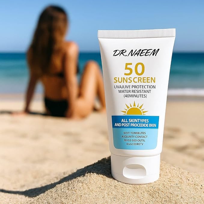 50ml Hydrating Face Moisturizer SPF 50 – Daily Facial Moisturizer & Sunscreen for Men & Women – Lightweight Hidratante Facial with Hyaluronic Acid – Non-Greasy Daily Face Sunscreen