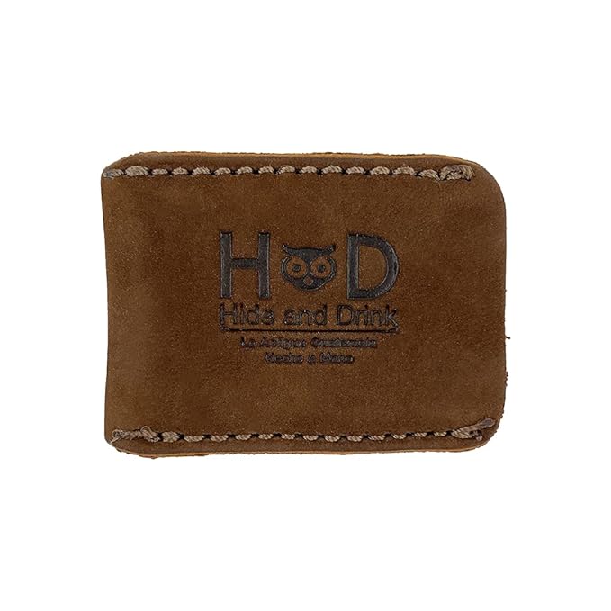 Hide & Drink, Leather Double Edge Safety Razor Head Protective Sheath, Shaving Travel Cover Handmade (Swayze Suede)