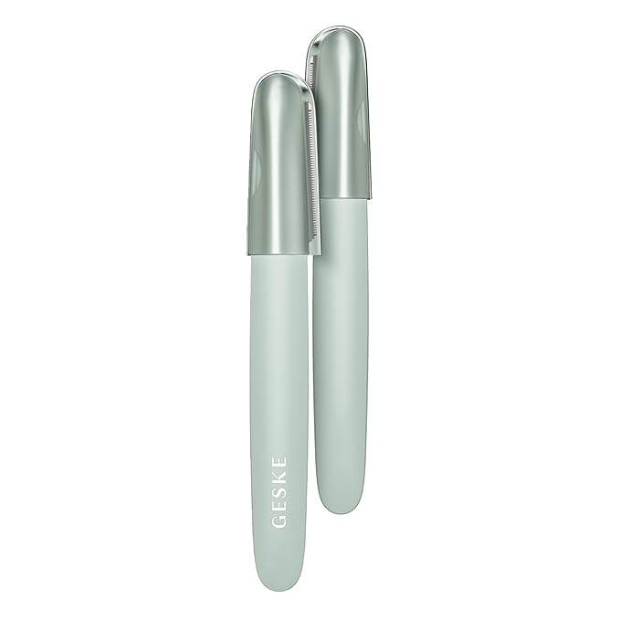 GESKE Precision Trimmer | 4 in 1 | Painless, Hygienic Hair Remover | Precise Hair Trimmer Tool | Face & Body | Men & Women | Grooming Device | Hypoallergenic, Easy-to-exchange Blades | All Skin Types