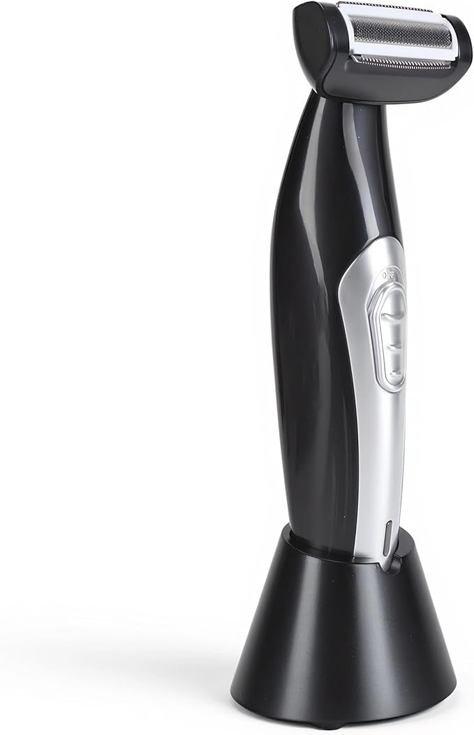 Back Trimmer for Men Extreme Reach Removable Handle, Power Burst Wet Dry Use Men Back Groomer, Electric Back Shaver for Men, Men Body Shaver
