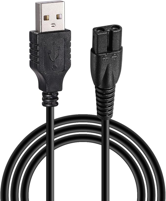 Replacement kensen Head Shaver Charging Cord USB Charging Cable Compatible with CHLANT/Tiklean/dghvin/kensen Head Shaver Charger Cord