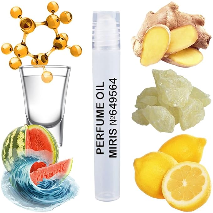 MIRIS No. 649564, Inspired by Blue Moon Ginger Dash, Long-Lasting Unisex Perfume Oil for Women & Men Roll-On, Rollerball 0.34 Fl Oz / 10 ml