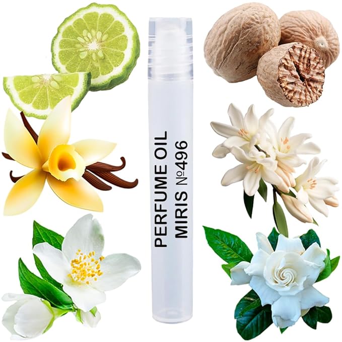 MIRIS No. 496, Inspired by Organza, Long-Lasting Perfume Oil for Women Roll-On, Rollerball 0.34 Fl Oz / 10 ml