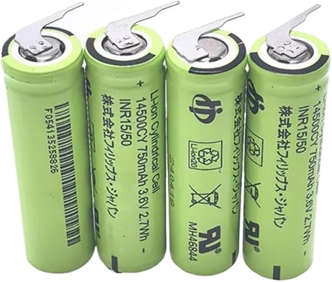 4PCS .Compatible with Philips HX9350 HX989 HX991 HX999 HX63 HX965 HX967 HX6950 HX6970 HX6960 HX6310 HX8920 HX9140. Electric Toothbrush Battery