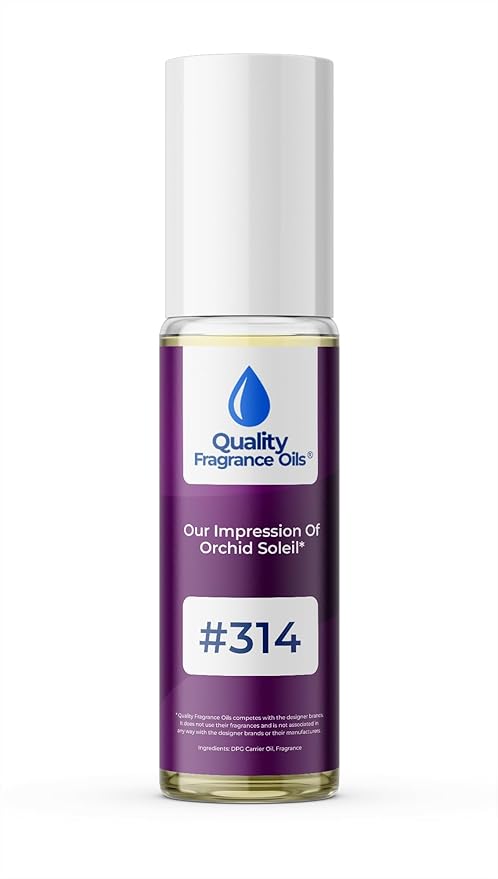 Quality Fragrance Oils' Orchid Soleil Impression #314 | Long-Lasting Perfume Oil, Alcohol-Free, Strong Scent, 10ml Roll-On | Affordable Alternative to Designer Fragrances