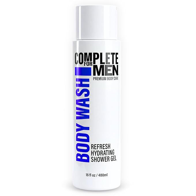 Hydrating Shower Gel for Men: Sulfate-Free Mens Body Wash, Natural Shower Gel - Moisturizing Body Wash for All Skin Types, Soap & Body Cleansers, Bath Gel for Dry Skin