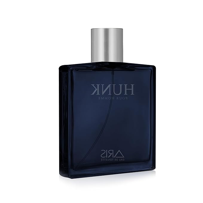 ARIS Hunk Eau de Parfum – Long-Lasting Lemon and Woody Fragrance for Men – 100mL Perfume Spray with Bonus 15mL Perfume Sample (Randomly Selected)