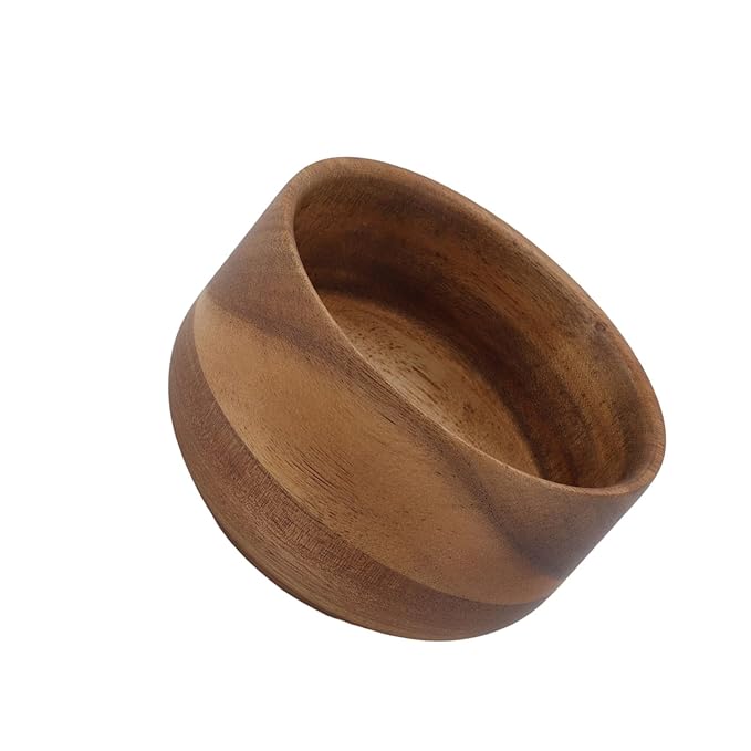 Portable Wooden Shaving Foam Bowl Wooden Shaving Brush Bowl Men Shaving Soap Bowl Lather Shave Cream Bowl for Home Barber Shop Salon