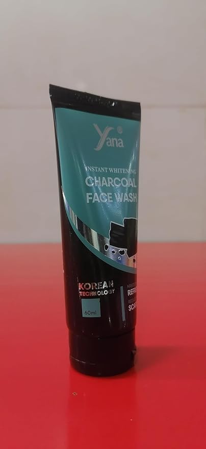 Yana Charcoal Face Wash travel size & Cleanser Reduce Dark Spots And Melasma For Women By Korean Technoloy | Charcoal Face Wash Scrub | Side-effect Free