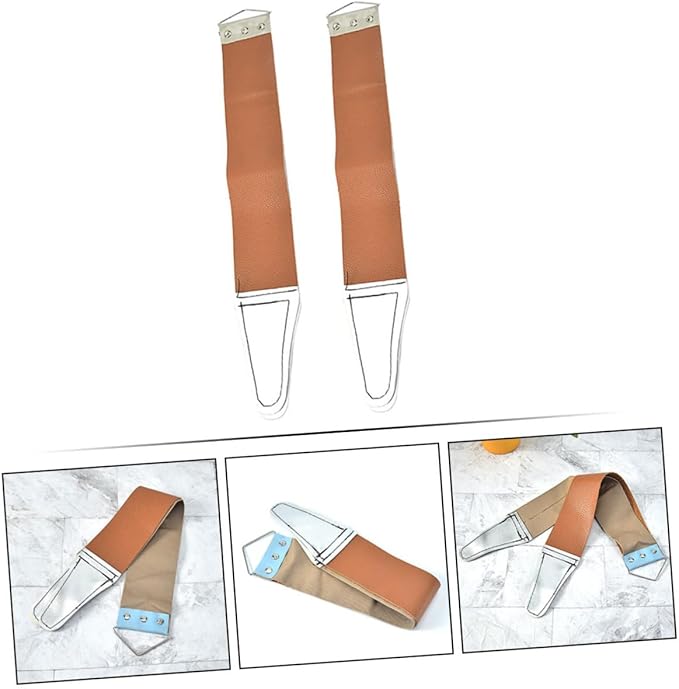 2pcs Razor Grinding Cloth Stand for Razor Straight Sharpener Hair Clipper Blade Sharpener Random Color