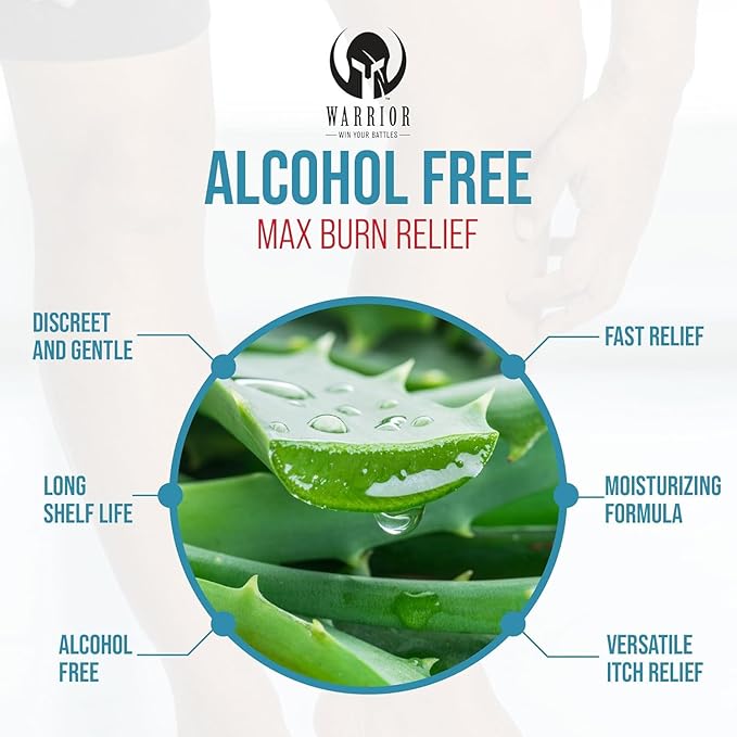 WARRIOR - WIN YOUR BATTLES- Sunscreen SPF 30 Lotion - Water & Sweat Resistant Body Lotion - 3 Oz 2 Pack | Burn Relief Gel for Skin Made in USA Aloe with Aloe Vera Gel - 4 Oz