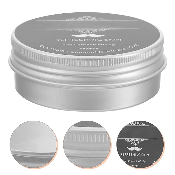 FOMIYES Men Shaving Soap Bar Mint Shave Soap for Beard Peppermint Shaving Cream Alternative Travel Size 2.75 Inch Lightweight