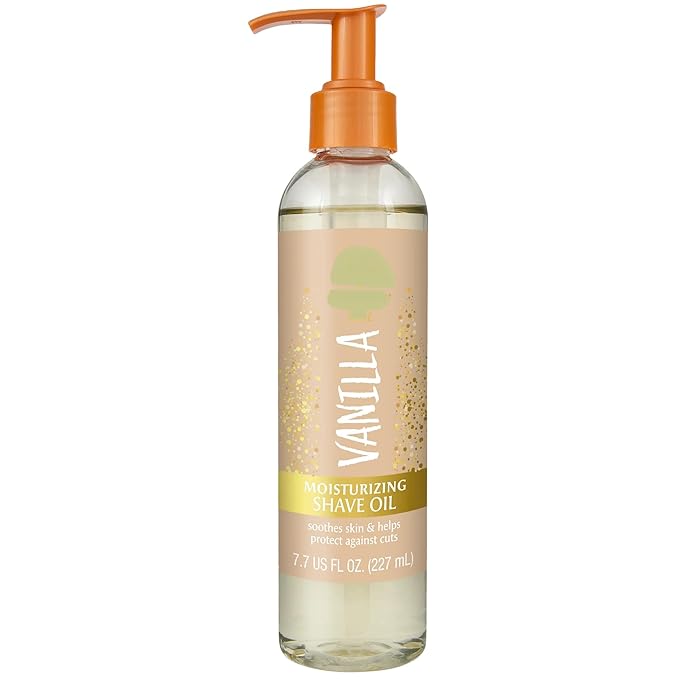 Vanilla Moisturizing Shave Oil with Antioxidant Properties, 7.7 fl oz. (pack of 1)