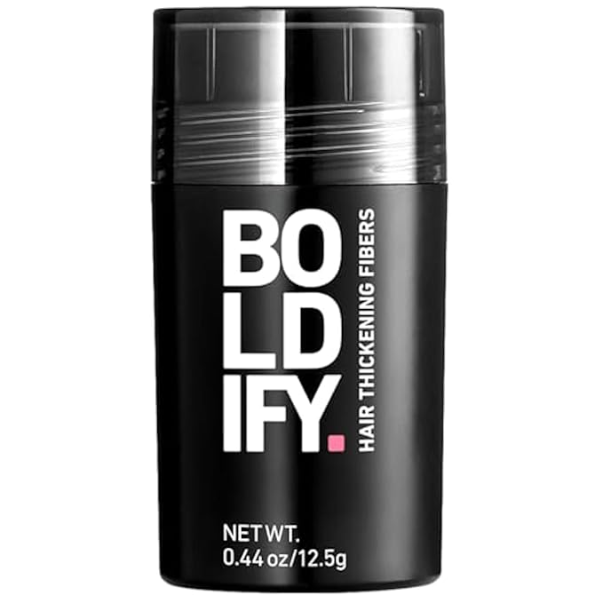 BOLDIFY Hair Fibers (12.5g) - Fill In Thinning and Fine Hair for an Instantly Fuller, Thicker Look - 14 Shades for Women & Men - Light Brown