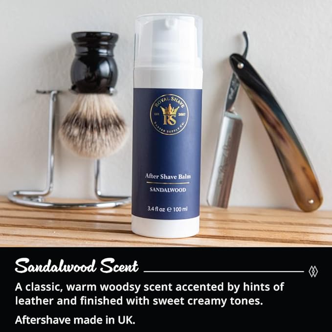 Royal Shave Aftershave Lotion & Premium Hard Shaving Soap Bundle Pack for Complete Rich Soothing Shave