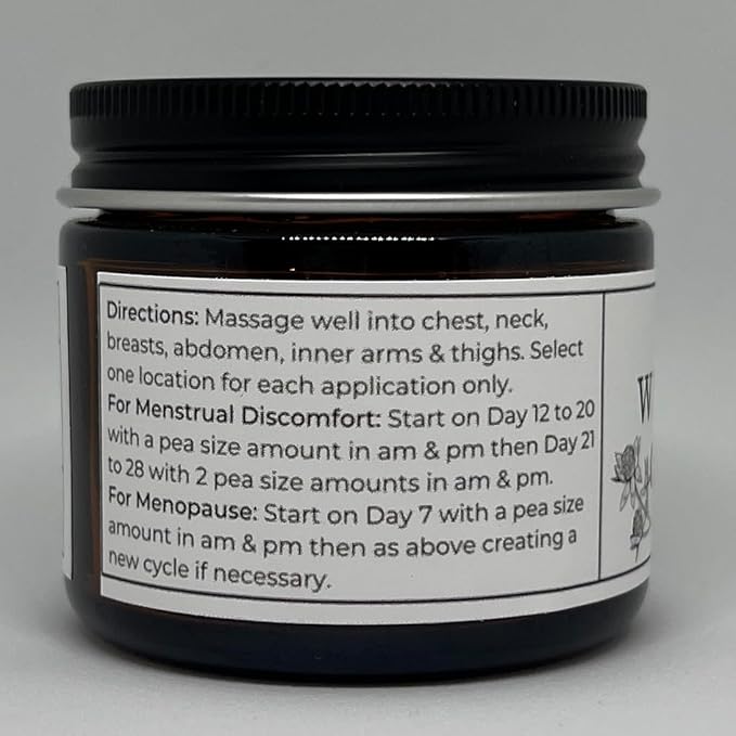 Faith and Grace Organics Wild Yam Cream for Women, Organic Hormone Balancing, PMS, Menopause & Perimenopause- 2 oz