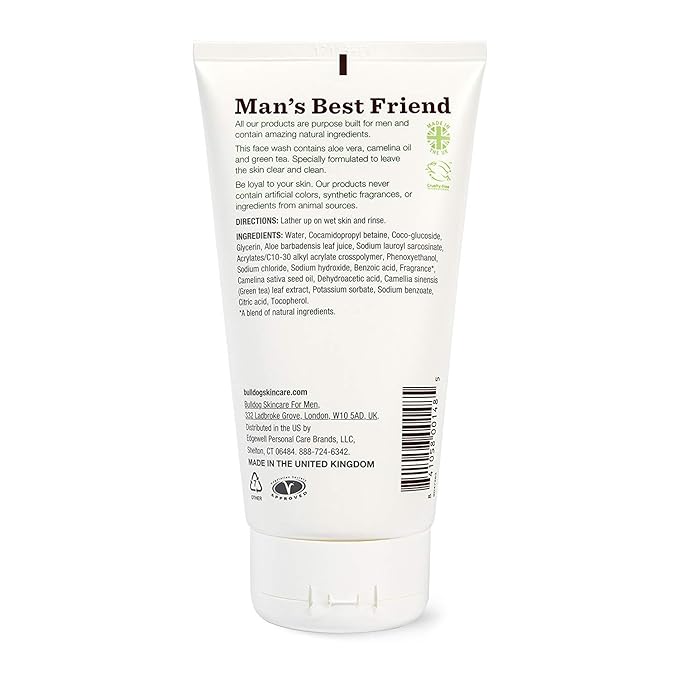 Bulldog Skincare and Grooming For Men Original Face Wash, Pack of 2, 5 Ounce