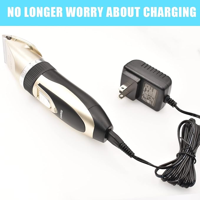 Charger Fits oneisall Low Noise Dog Clippers, Replacement Charger Cord Compatible with SUPRENT Hair Clippers