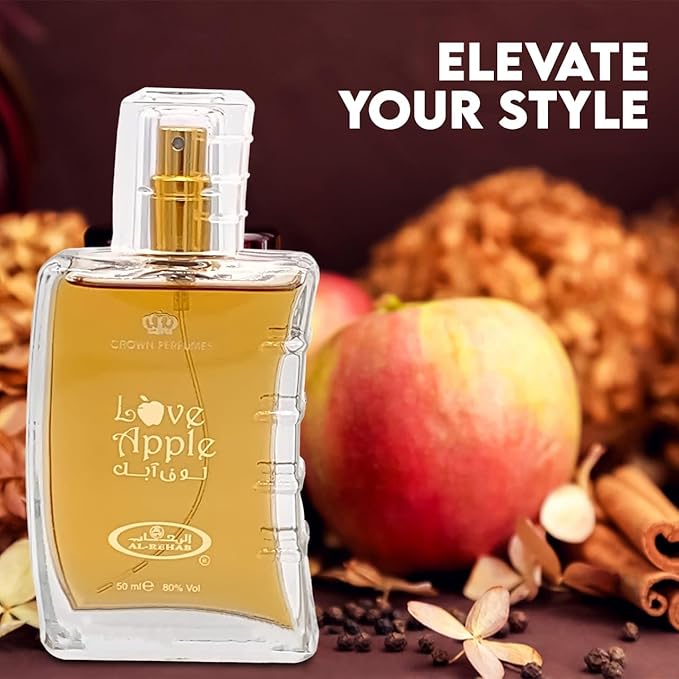 Love Apple Men’s Cologne - Fresh & Fruity with Eau De Toilette a Hint of Sophistication,Long-Lasting Scent Perfume for Men Elegant Bottle 3.4 Fl Oz Fragrance for Refined Occasions