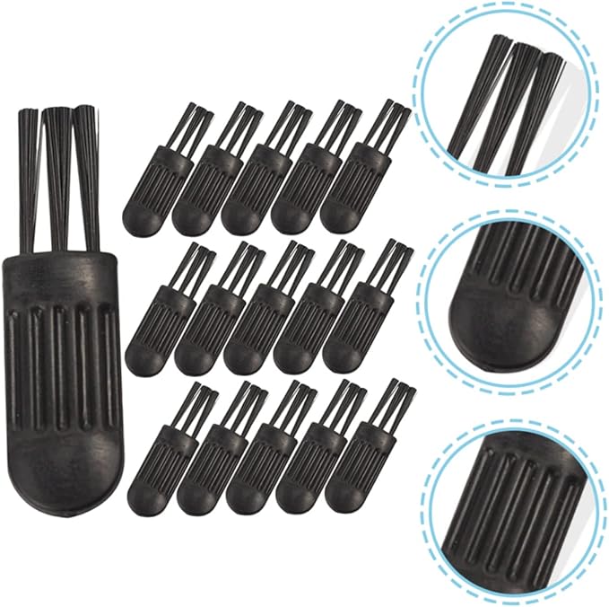 DOITOOL Razor Brush for Men 100pcs Electric Shaver Brush Nose Hair Trimmer Brush Portable Compact Cleaning Brush