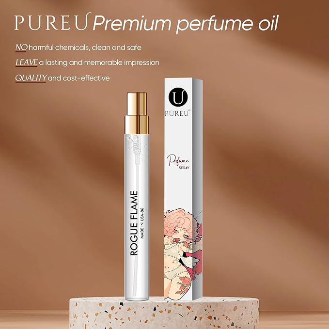 Perfume Oil for Women Men Saffron Amber Long Lasting Eau De Parfum Cologne Body Oil Travel Size 0.4oz/12 mL