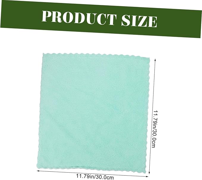 6pcs Coral Fleece Face Towels Soft Absorbent Hand Towels for Daily Face Cleaning Square Cloths for Men and Women Portable and Skin-Friendly